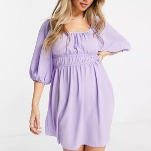 🌼HP🌼 NWOT ASOS DESIGN- Square Neck Mini Dress, SIZE: US 4, UK 8